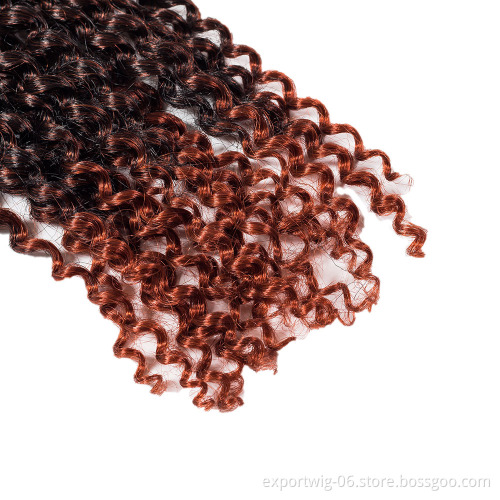 Passion Twist Hair Faux Locs Synthetic Water Wave Afro Kinky Twist Crochet Braids Hair Extension Spring Twist 18inch